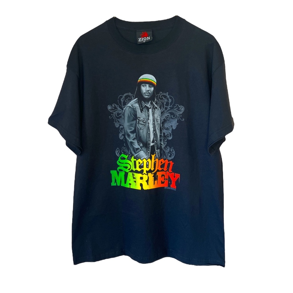 Deadstock Y2K Zion Rootswear Stephen Marley Jamaican Rasta T Shirt L